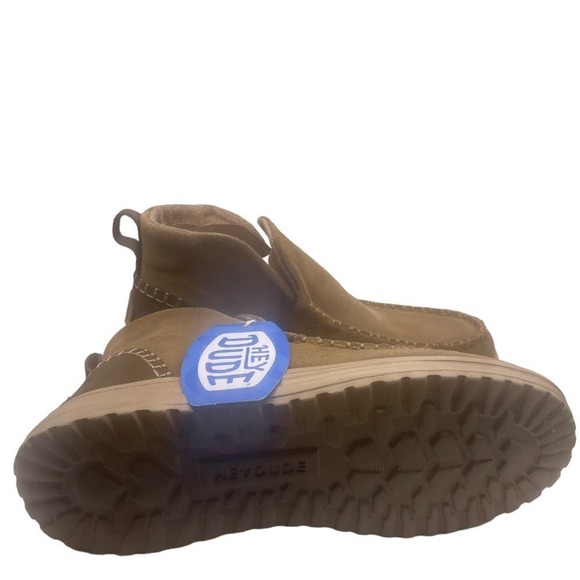 HeyDude Denny Suede Chestnut Slip On Bootie size 12 - Picture 6 of 7